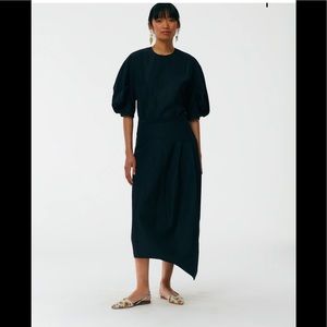 Tibi-Italian Sporty Nylon Asymmetrical Balloon Skirt